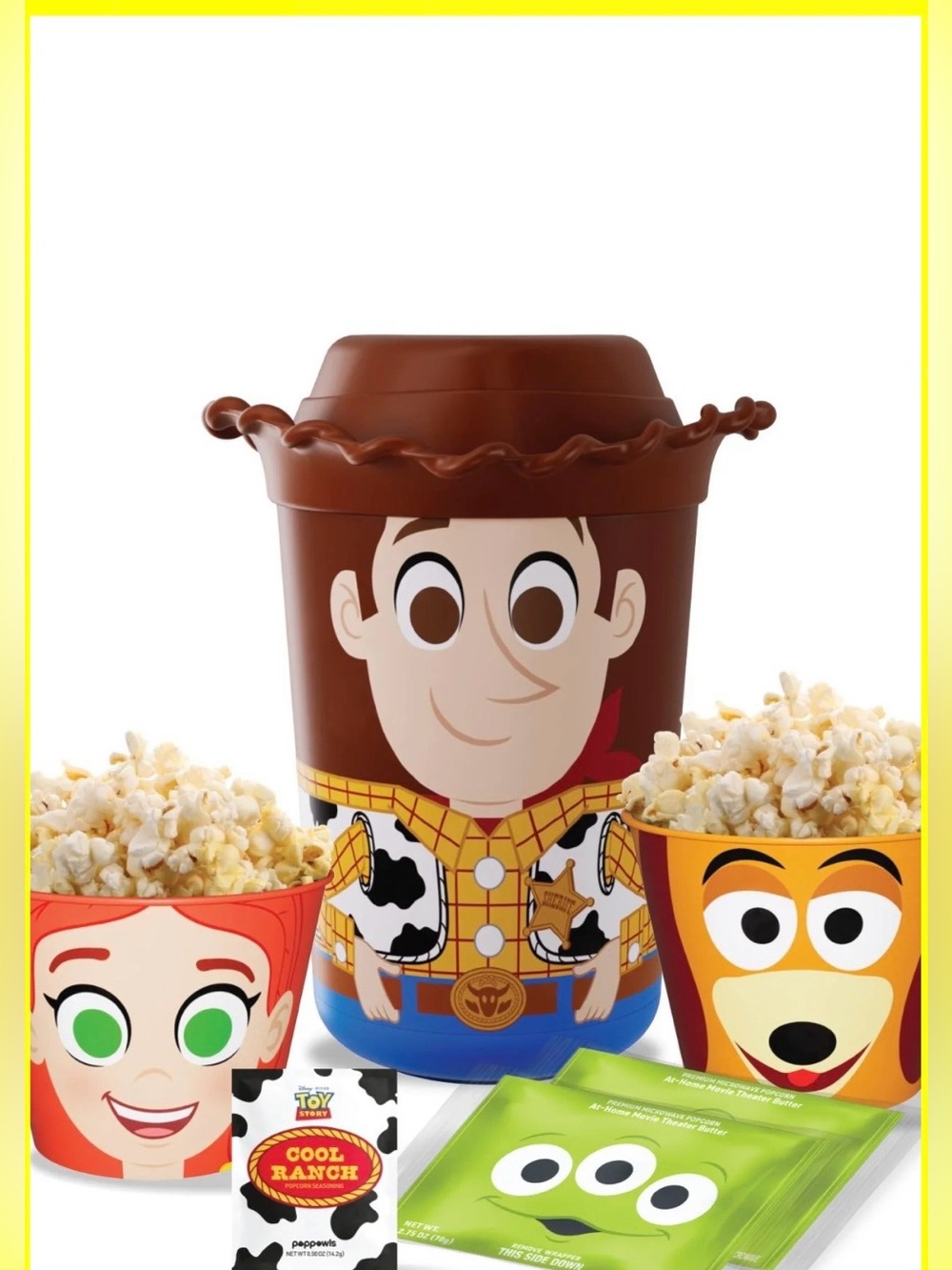 Toy Story 5 Woody POPPOWLS Popcorn Bucket - Brown Woody Movie Popcorn Tub